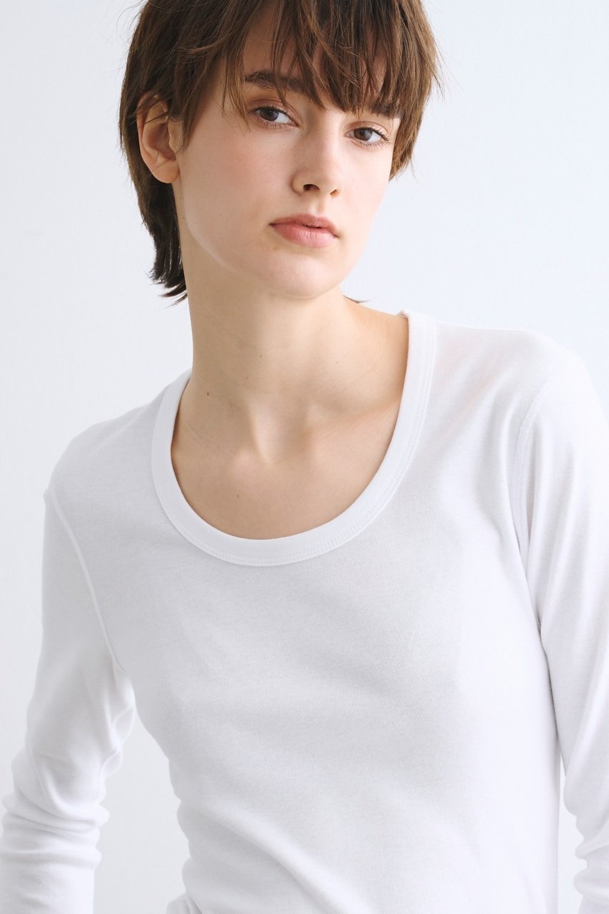 three dots(スリードッツ)｜オーガニックコットン 七分袖ジェシカ