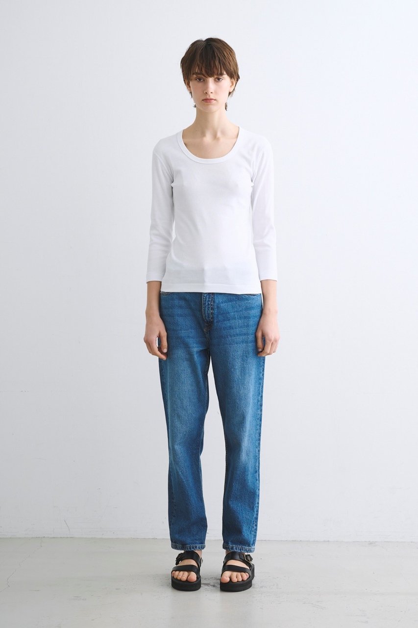 three dots(スリードッツ)｜オーガニックコットン 七分袖ジェシカ