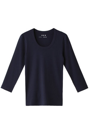 スリードッツ/three dotsのオーガニックコットン 七分袖ジェシカ