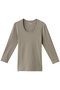 オーガニックコットン 七分袖ジェシカ スリードッツ/three dots コブルストーン