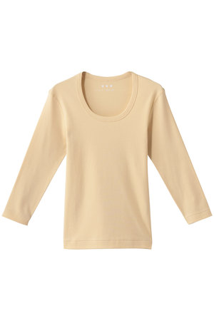 スリードッツ/three dotsのオーガニックコットン 七分袖ジェシカ(110100/110102)