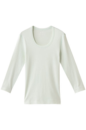 スリードッツ/three dotsのオーガニックコットン 七分袖ジェシカ(110100/110102)