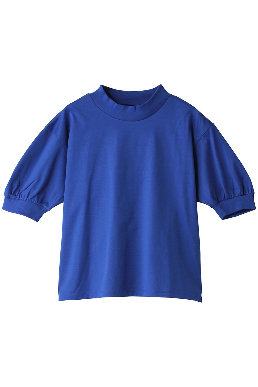 three dots ビッグストライプ パフTシャツ (ブルー, S) スリードッツ ELLE SHOP