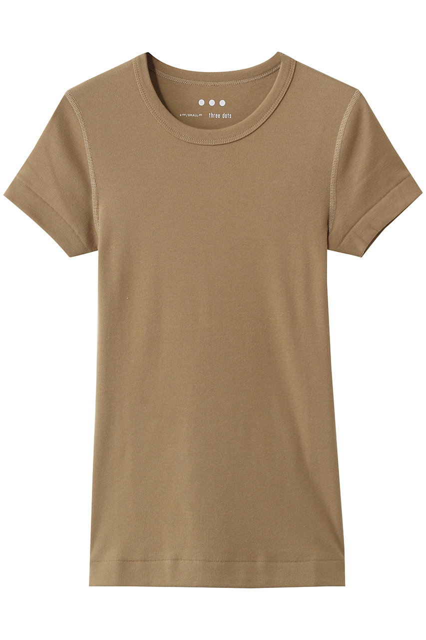 スリードッツ/three dotsのオーガニックコットン アレックス(ケルプ/AG1C032Y)