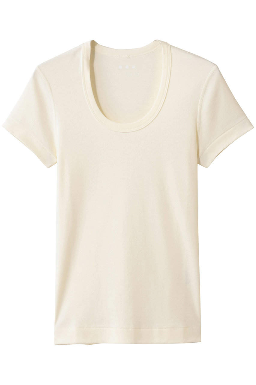 スリードッツ/three dotsのオーガニックコットン ジェシカ(エクリュ/AG1S004Y)