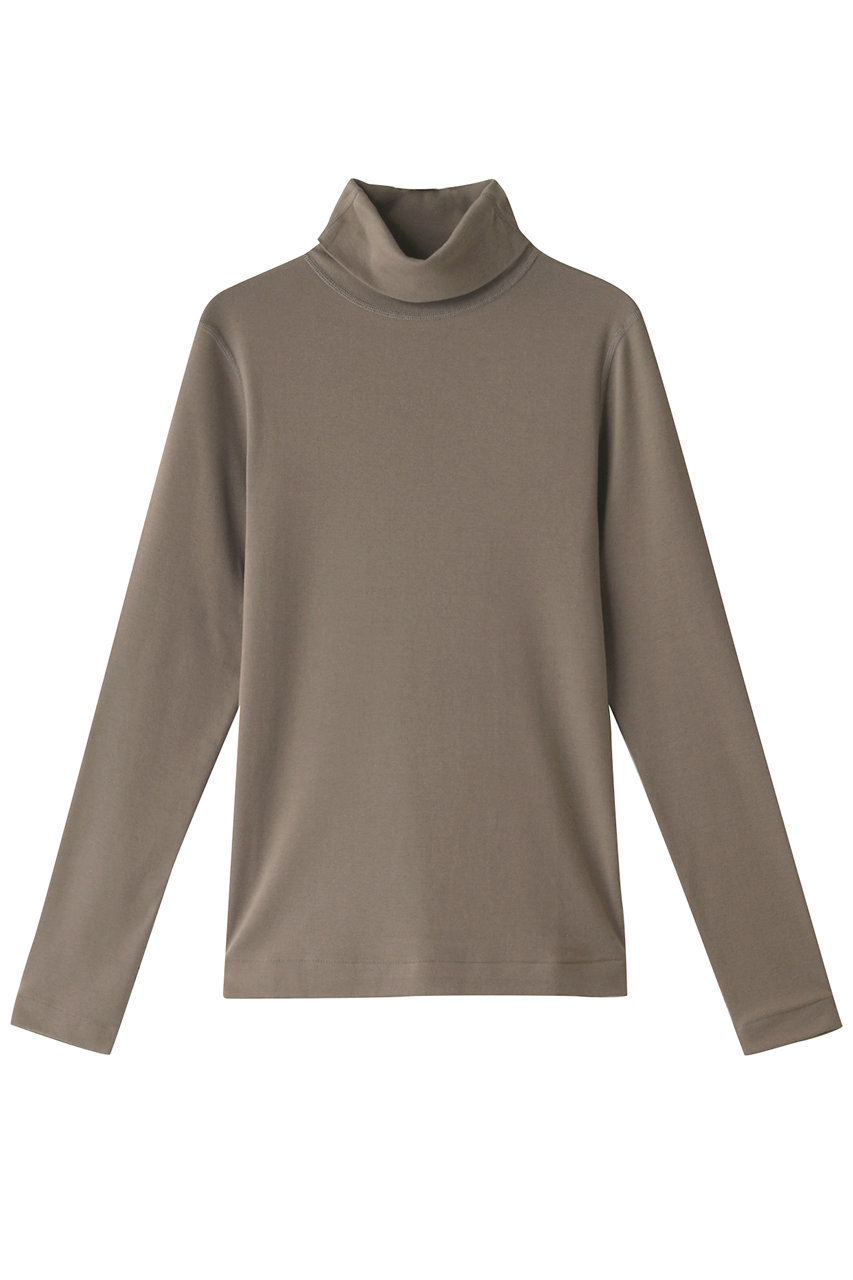 three dots オーガニックコットンタートルネック (ブラウン, S) スリードッツ ELLE SHOP three dots オーガニックコットンタートルネック (ブラウン, S) スリードッツ ELLE SHOP