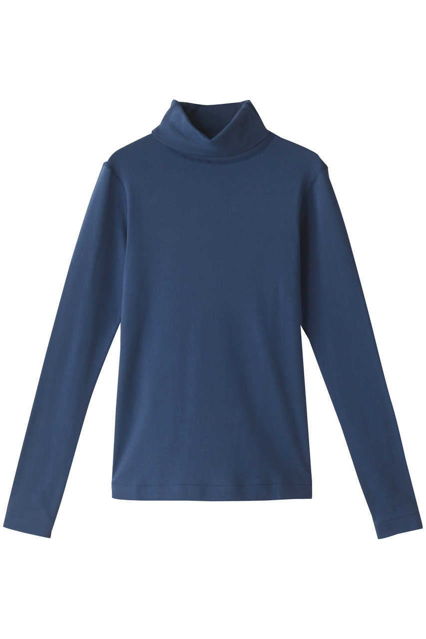 three dots オーガニックコットンタートルネック (カームブルー, S) スリードッツ ELLE SHOP three dots オーガニックコットンタートルネック (カームブルー, S) スリードッツ ELLE SHOP