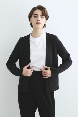 スリードッツ/three dotsのCドレス スキューバ ノーカラージャケット(110800/110801)