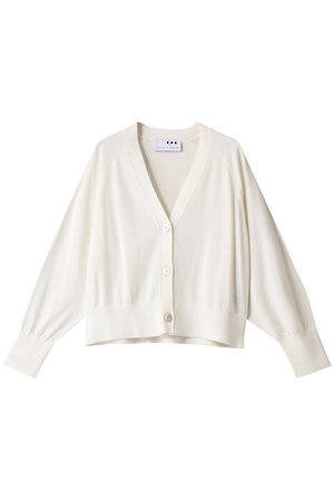 スリードッツ/three dotsのウォッシャブルコットンシルク クロップドカーディガン(110300/110303)