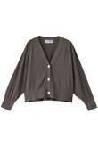 ウォッシャブルコットンシルク クロップドカーディガン