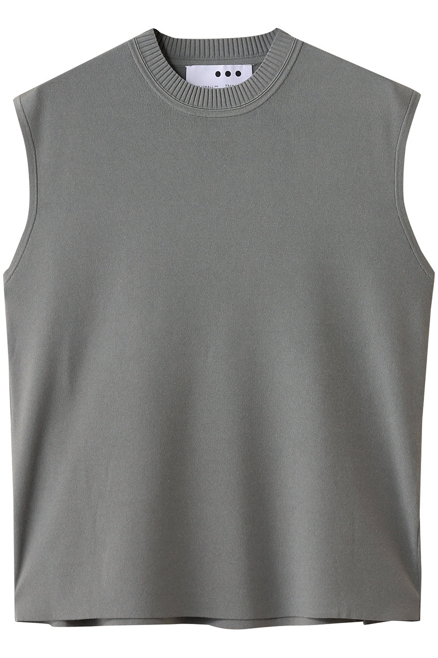 three dots スリーク スリーブレストップス (グレー, S) スリードッツ ELLE SHOP three dots スリーク スリーブレストップス (グレー, S) スリードッツ ELLE SHOP