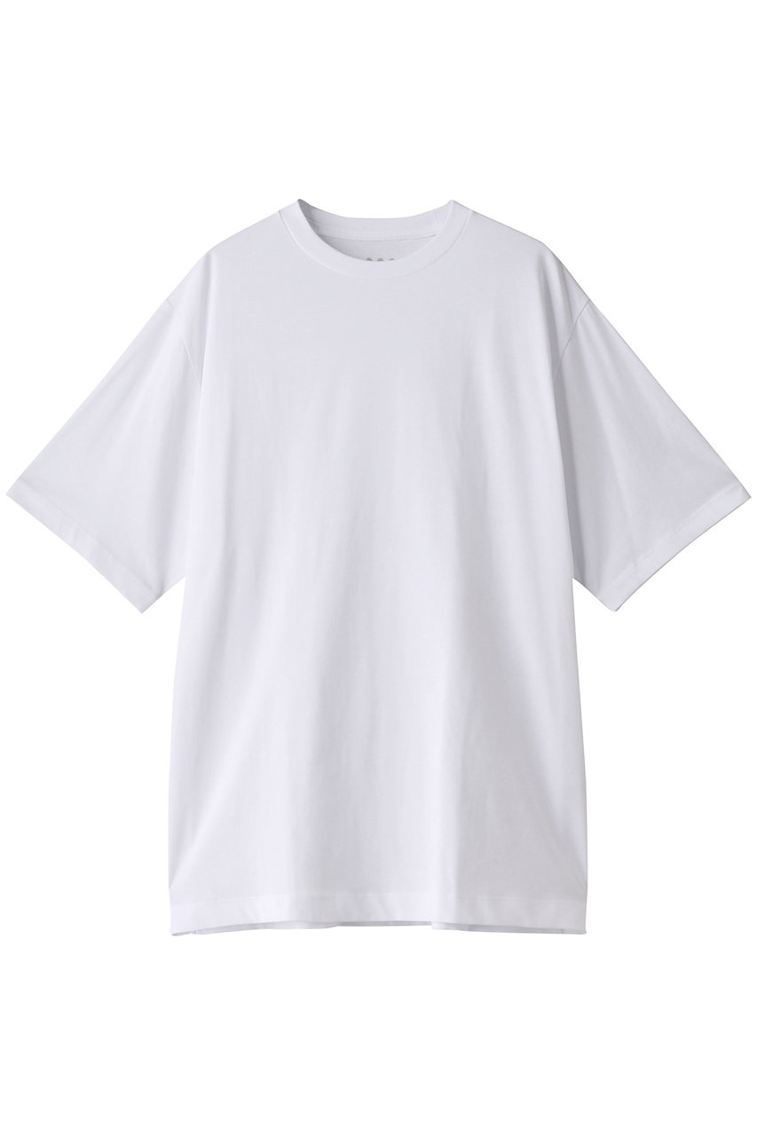  three dots 【UNISEX】2パックTシャツ (ホワイト M) スリードッツ ELLE SHOP