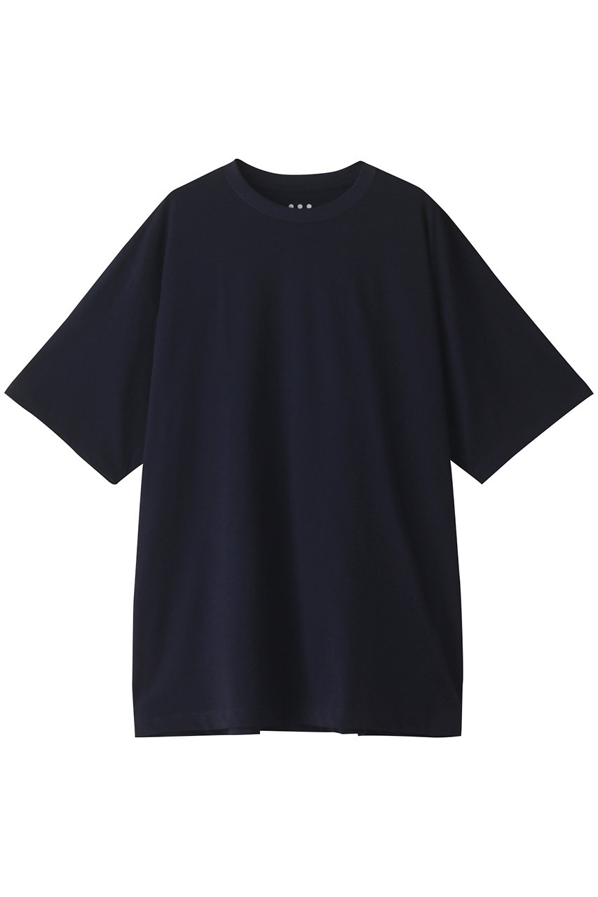 three dots 【UNISEX】2パックTシャツ (ネイビー, L) スリードッツ ELLE SHOP