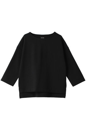 スリードッツ/three dotsのストレッチポンチ ボートネックプルオーバー(110100/110103)
