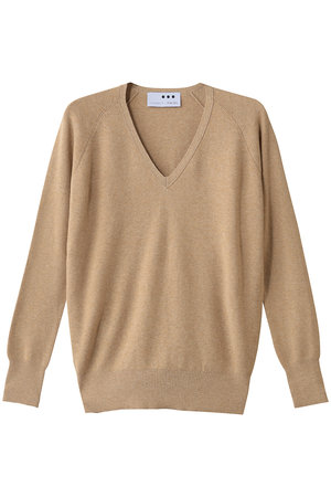 スリードッツ/three dotsのコットンメランジスムースプルオーバー(110300/110301)