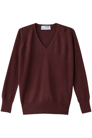 スリードッツ/three dotsのコットンメランジスムースプルオーバー(110300/110301)