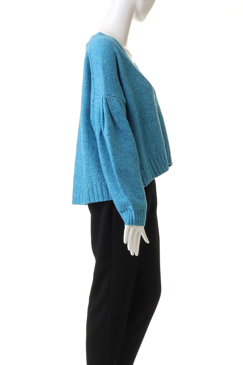 three dots(スリードッツ)｜メランジ ワイドプルオーバー/ベージュ の