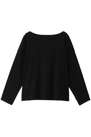 スリードッツ/three dotsのシルキーコットンニットボートネック(110100/110103)