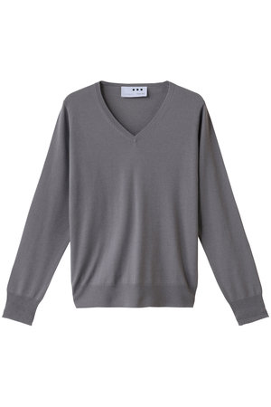 スリードッツ/three dotsのメリノスーパーファイン Vネック(110300/110301)