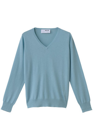 スリードッツ/three dotsのメリノスーパーファイン Vネック(110300/110301)