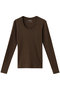 ジェシカ ロングスリーブカットソー スリードッツ/three dots コーヒー