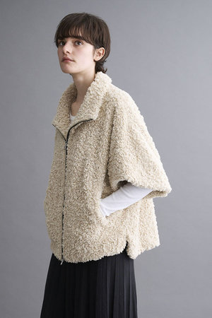 専用です！eLLa selectshop プードル　ポンチョ　オフホワイト 専用です！eLLa selectshop プードル ポンチョ オフホワイト