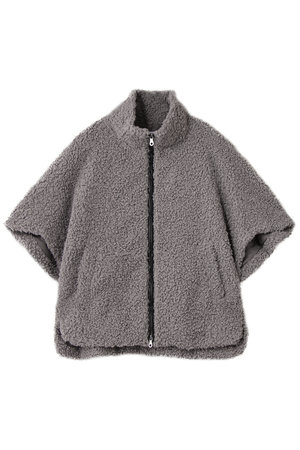 スリードッツ/three dotsのプードルボア ポンチョベスト(110800/110806)