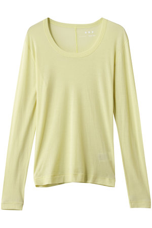 スリードッツ/three dotsのシアージェシカ スクープネックカットソー(110100/110103)