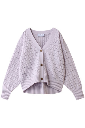 スリードッツ/three dotsのスポンジースムース メッシュカーディガン(110300/110303)