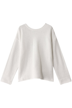 スリードッツ/three dotsのスピニングコットン プルオーバー(110300/110301)