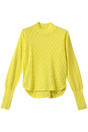 スリードッツ/three dotsのコットンシルク レーストップス(110100/110103)