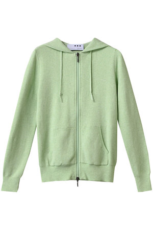 スリードッツ/three dotsのコットンメランジ フーディ(110100/110105)