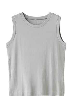 スリードッツ/three dotsのファウンデーションコットン ベーシックタンク