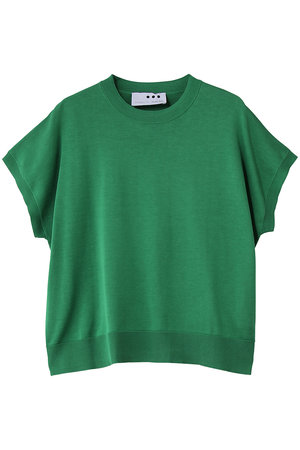 スリードッツ/three dotsのウォッシャブルコットンシルク 半袖トップス