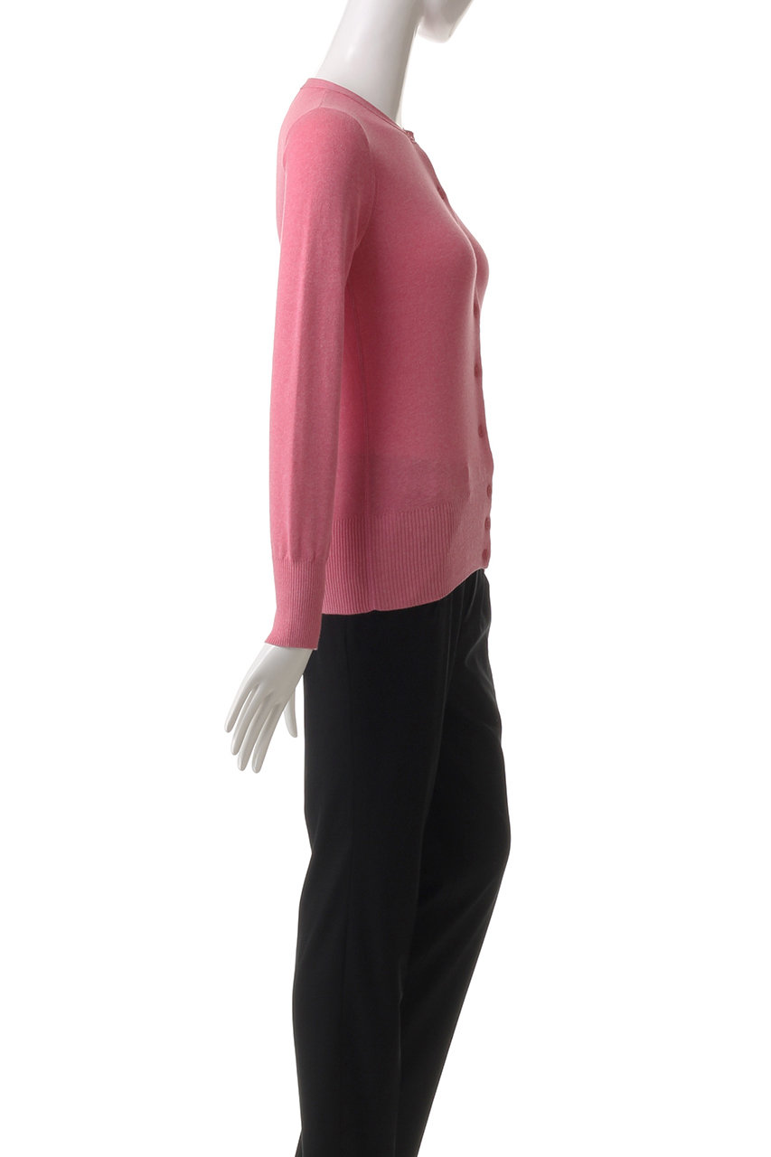 three dots スリードッツ コットンメランジ クルーネックカーディガン Cotton melange l/s crew cardigan｜スリードッツ オフィシャル