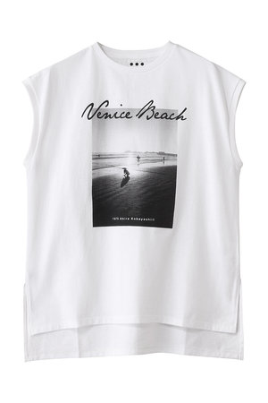 スリードッツ/three dotsのグラフィックT タンクトップ