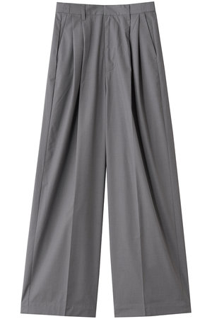 スリードッツ/three dotsのストレッチタイプライター タックワイドパンツ(110600/110601)