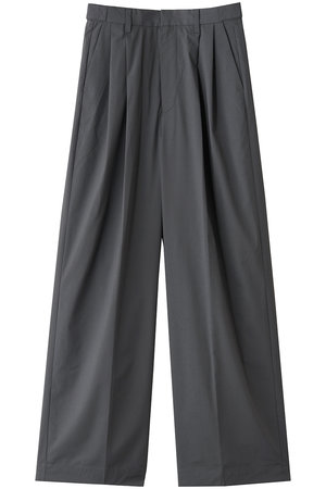 スリードッツ/three dotsのストレッチタイプライター タックワイドパンツ(110600/110601)