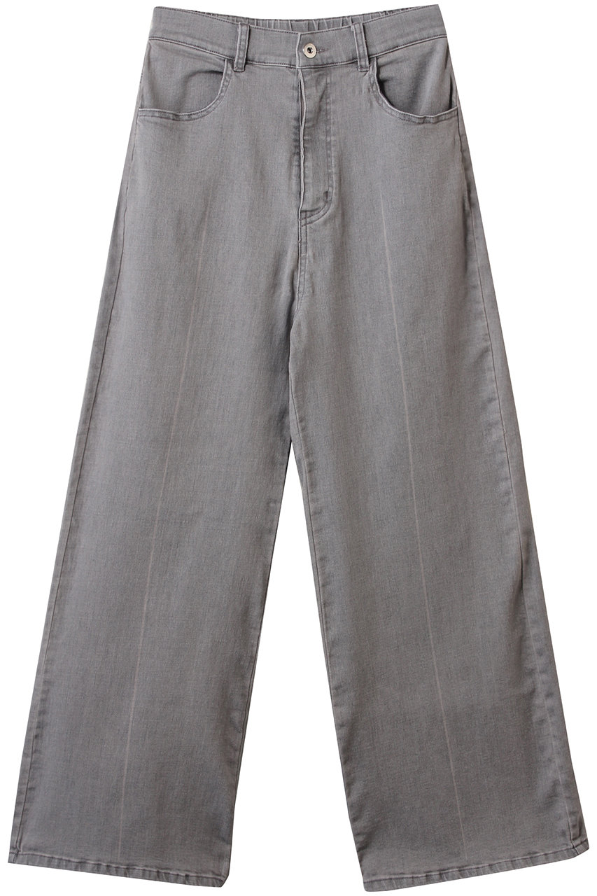 three dots センターマーク バギーパンツ (ライトグレー, S) スリードッツ ELLE SHOP three dots センターマーク バギーパンツ (ライトグレー, S) スリードッツ ELLE SHOP