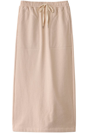 スリードッツ/three dotsのソイルネップスカート(110700/110703)