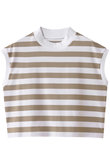 ビックストライプ フレンチスリーブTシャツ