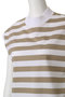 ビックストライプ フレンチスリーブTシャツ スリードッツ/three dots