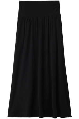 スリードッツ/three dotsのトラベルライン フォールドオーバー スカート