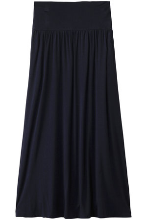 スリードッツ/three dotsのトラベルライン フォールドオーバー スカート