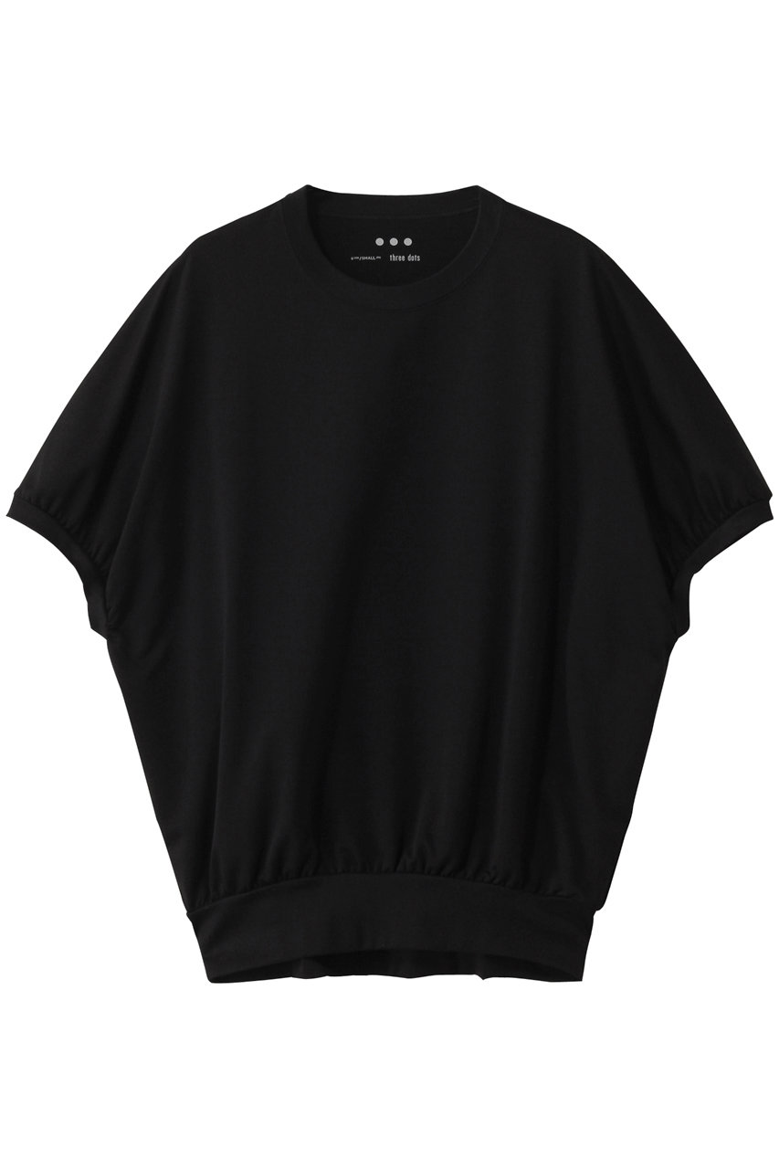 three dots セラミックテリー コクーントップス (ブラック, S) スリードッツ ELLE SHOP three dots セラミックテリー コクーントップス (ブラック, S) スリードッツ ELLE SHOP
