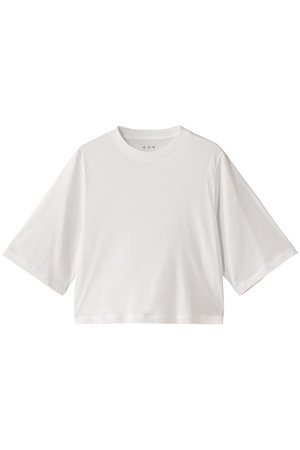 スリードッツ/three dotsのミルキージャージー ミニTシャツ(110100/110102)