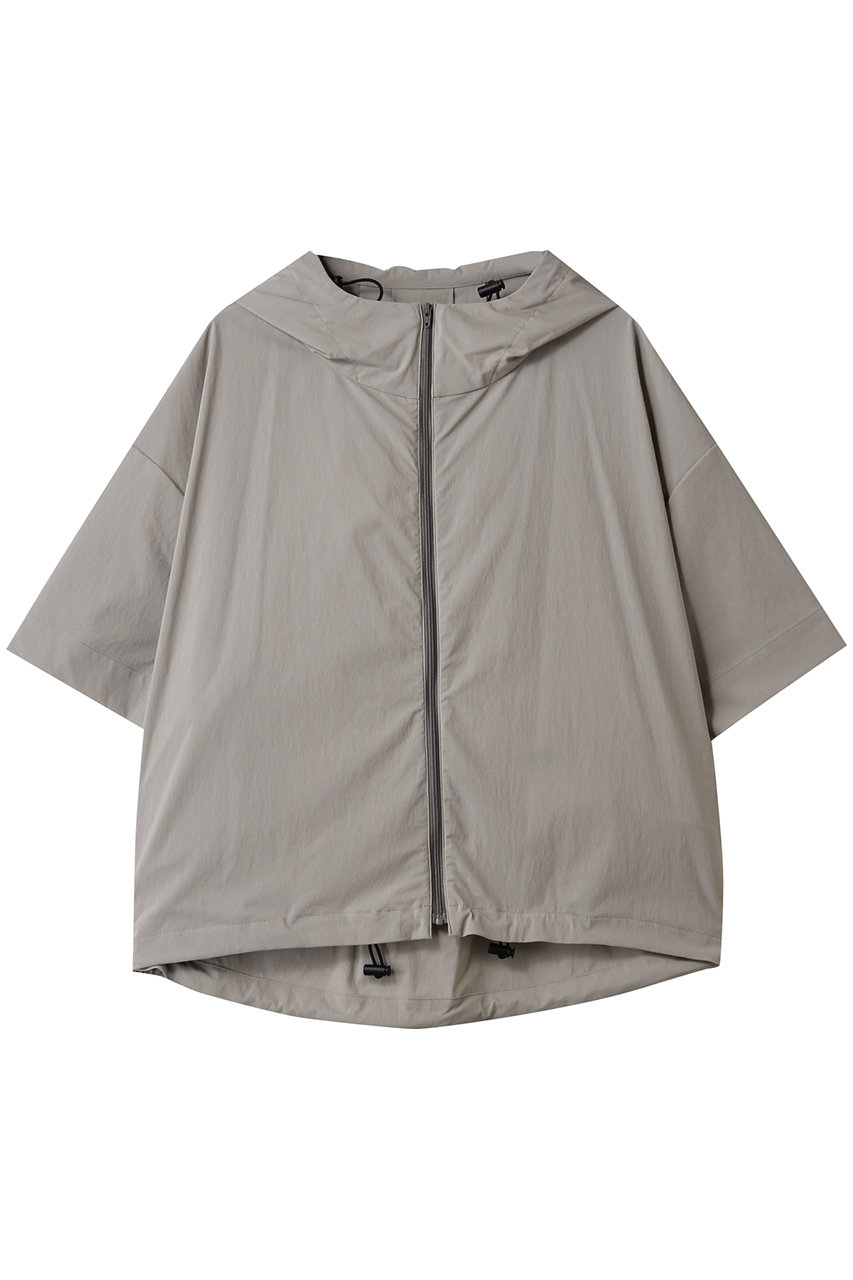 three dots シーサイドライン ハーフスリーブフーディ (スウェーデットグレー, S) スリードッツ ELLE SHOP three dots シーサイドライン ハーフスリーブフーディ (スウェーデットグレー, S) スリードッツ ELLE SHOP