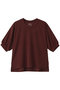 プレイフルアウトフィット パフスリーブTシャツ スリードッツ/three dots ディープボルドー