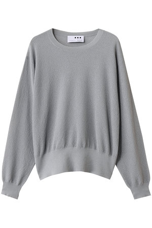 スリードッツ/three dotsのシマーセーター メッシュトップス(110300/110301)