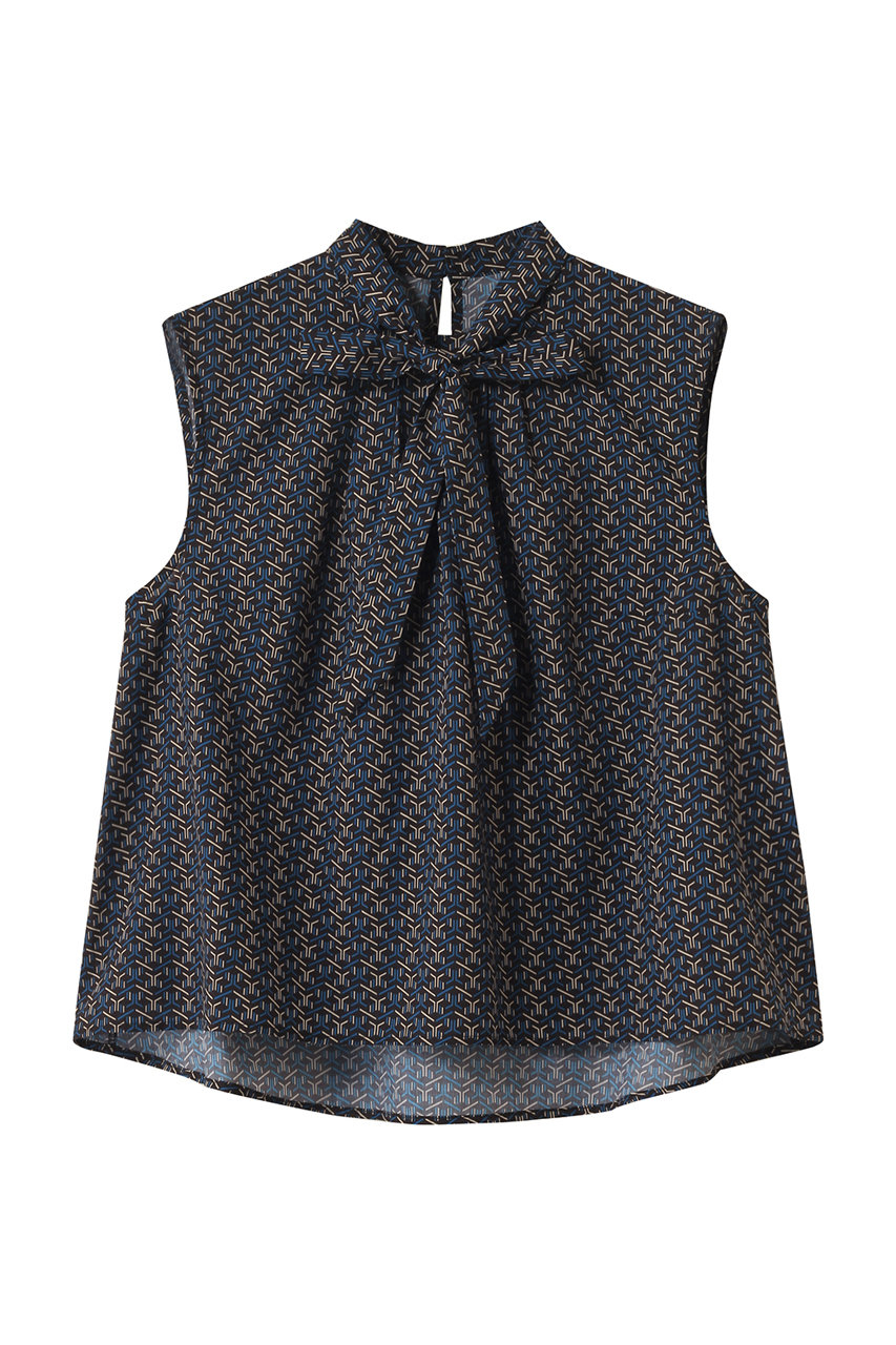 three dots ドライツイル タイブラウス (マルチカラー, S) スリードッツ ELLE SHOP three dots ドライツイル タイブラウス (マルチカラー, S) スリードッツ ELLE SHOP